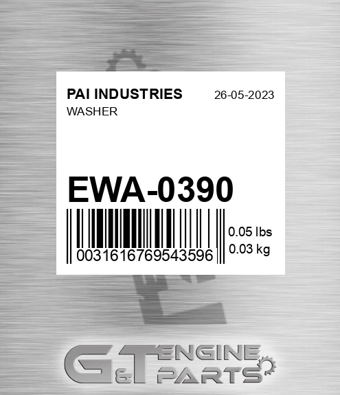 EWA-0390 Washer