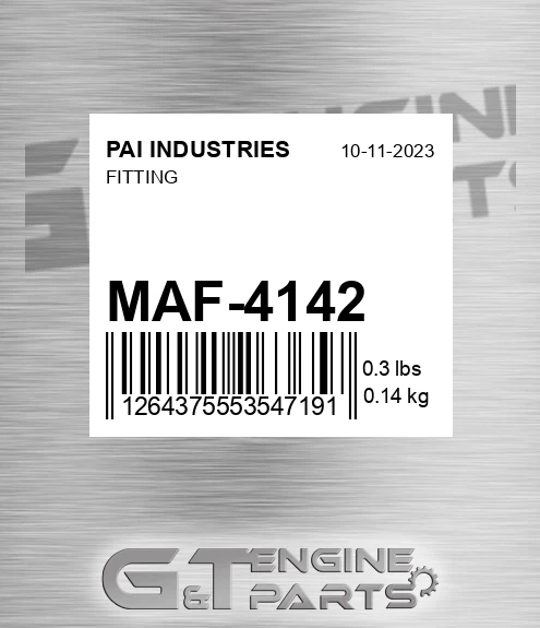 MAF-4142 Fitting