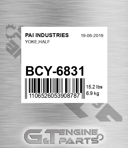 BCY-6831 Yoke,half