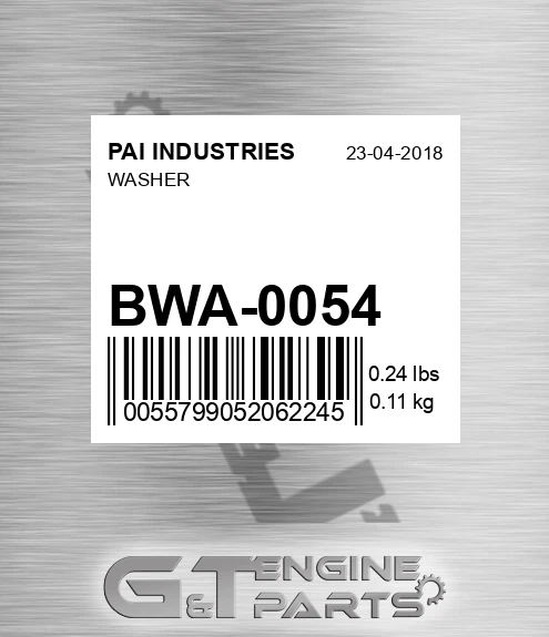 BWA-0054 Washer