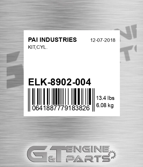 ELK-8902-004 Kit,cyl. for PAI INDUSTRIES