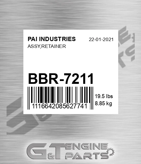 BBR-7211 Assy,retainer