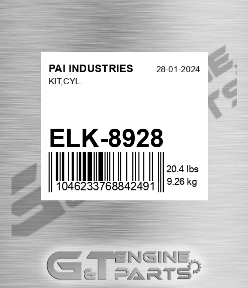 ELK-8928 Kit,cyl. for PAI INDUSTRIES
