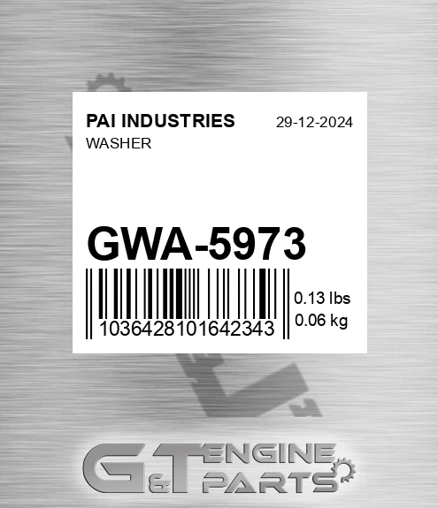 GWA-5973 Washer