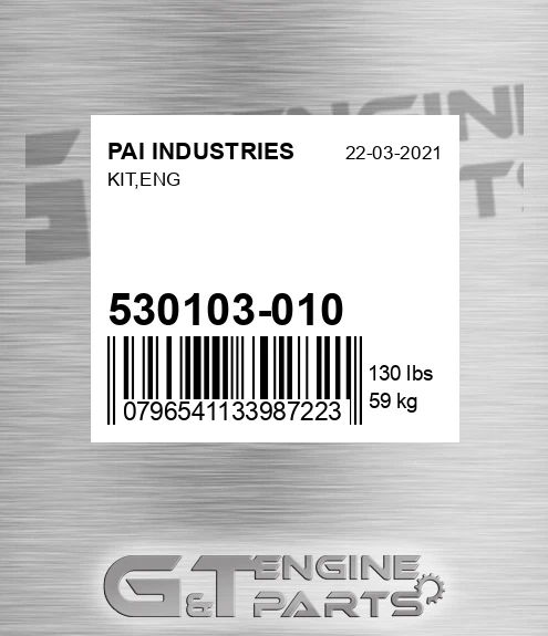 530103-010 Kit,eng for PAI INDUSTRIES