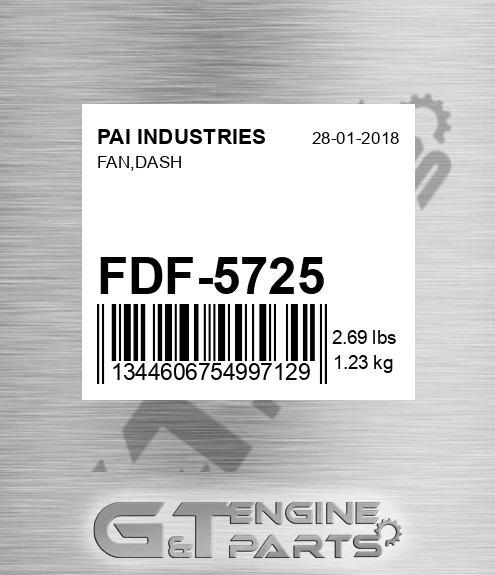 FDF-5725 Fan,dash