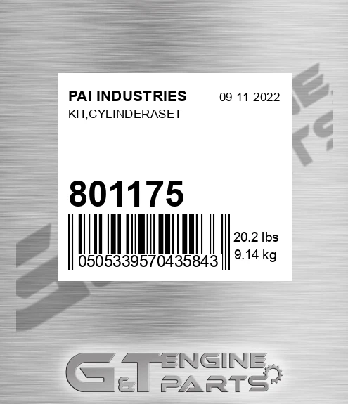 801175 Kit,cylinderaset
