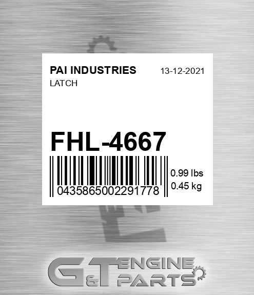 FHL-4667 Latch