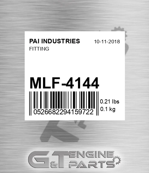MLF-4144 Fitting