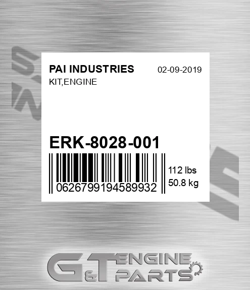 ERK-8028-001 Kit,engine for PAI INDUSTRIES