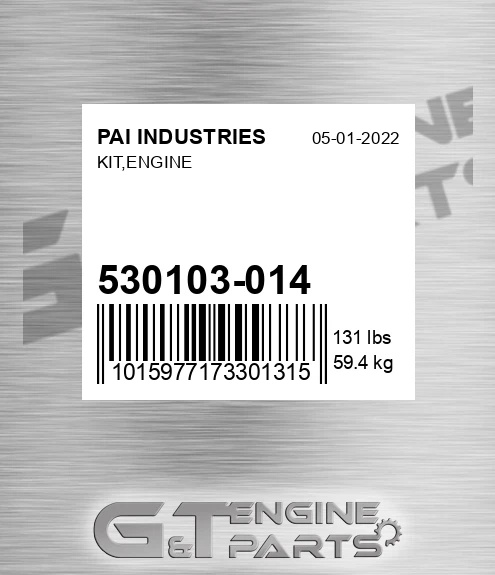 530103-014 Kit,engine for PAI INDUSTRIES