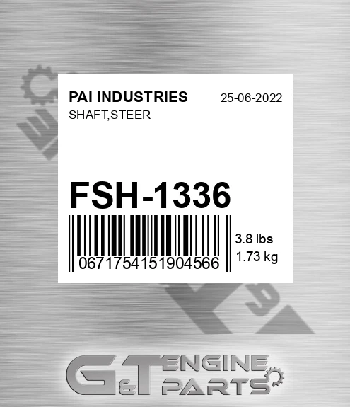 FSH-1336 Shaft,steer