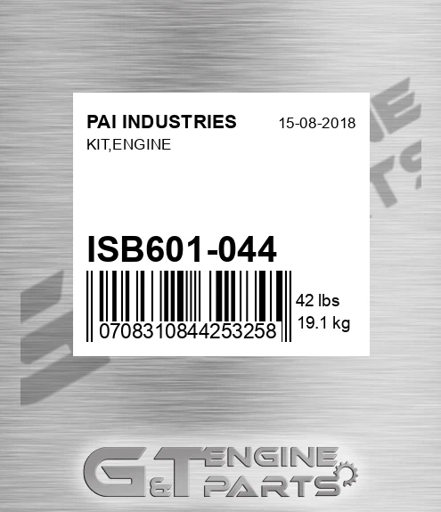 ISB601-044 Kit,engine for PAI INDUSTRIES