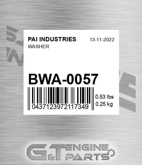 BWA-0057 Washer