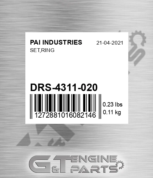 DRS-4311-020 Set,ring