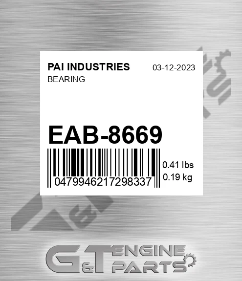 EAB-8669 Bearing