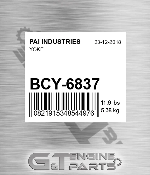 BCY-6837 Yoke