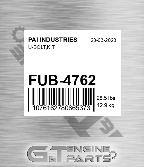 FUB-4762 U-bolt,kit