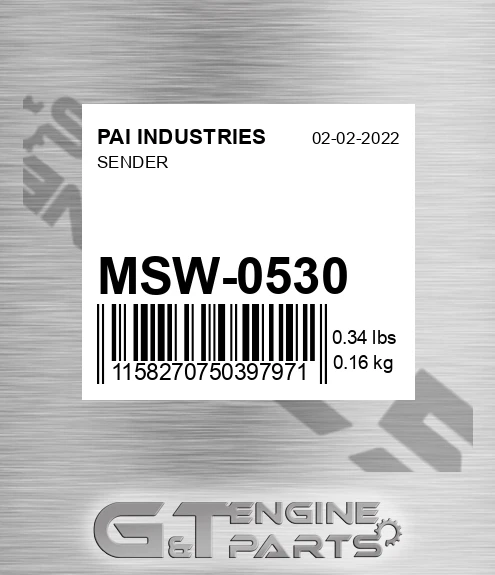 MSW-0530 Sender