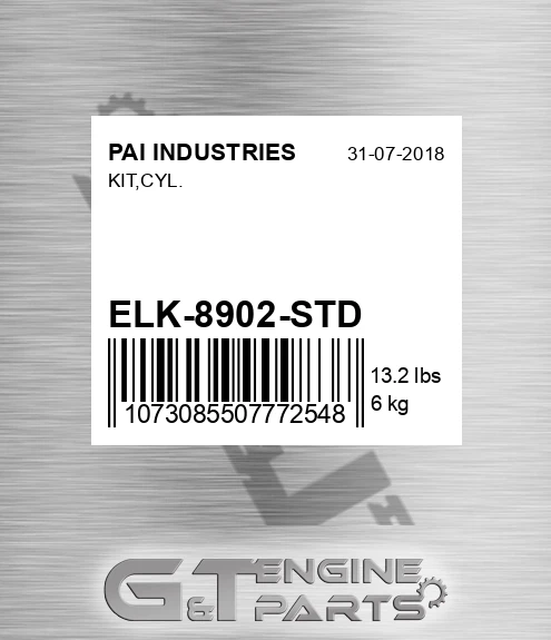 ELK-8902-STD Kit,cyl. for PAI INDUSTRIES