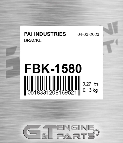 FBK-1580 Bracket