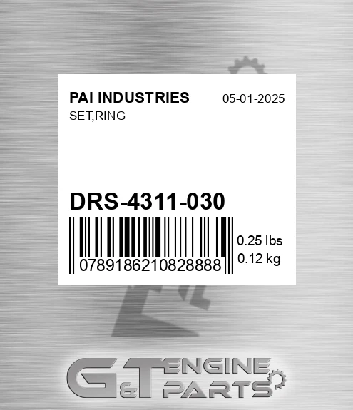 DRS-4311-030 Set,ring