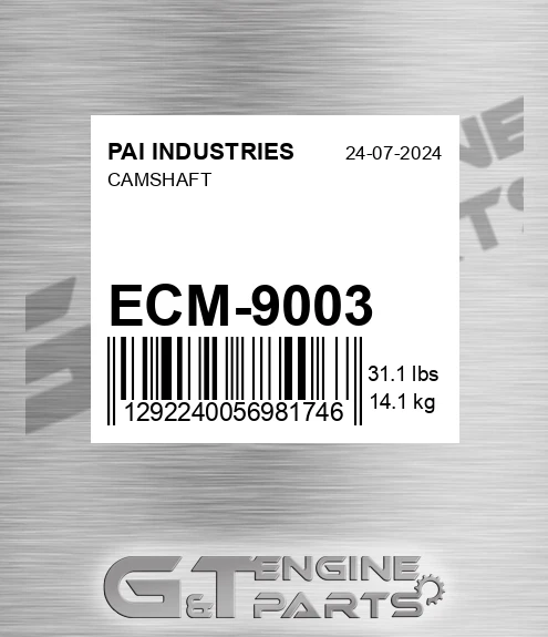 ECM-9003 Camshaft for PAI INDUSTRIES
