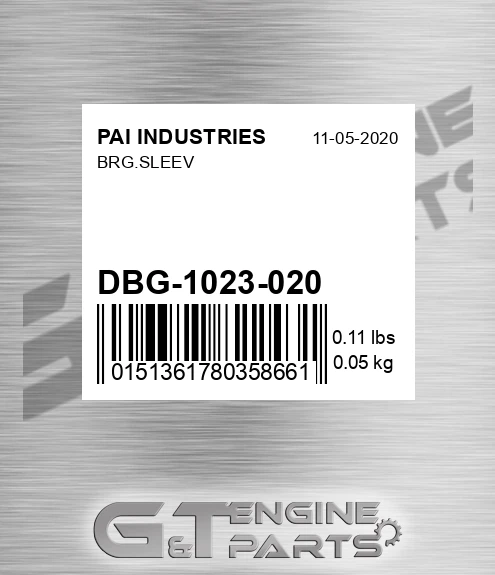 DBG-1023-020 Brg.sleev