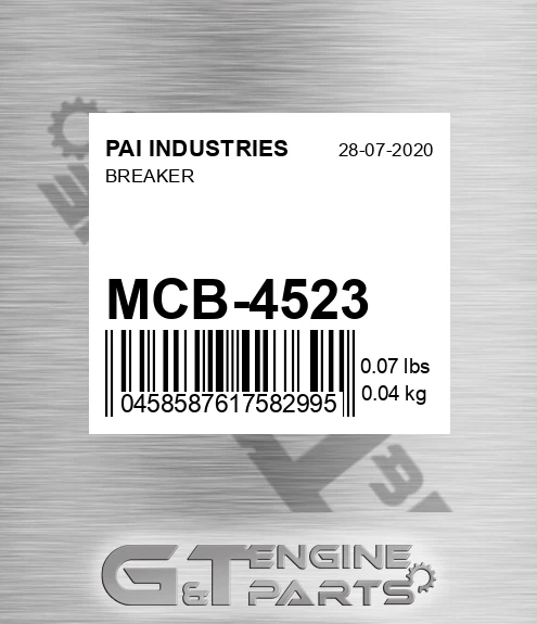 MCB-4523 Breaker for PAI INDUSTRIES