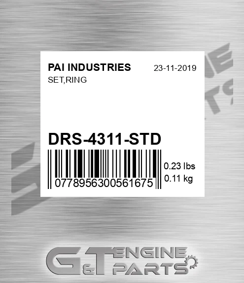 DRS-4311-STD Set,ring