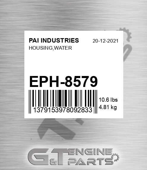 EPH-8579 Housing,water