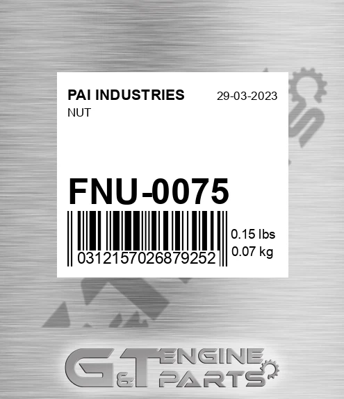 FNU-0075 Nut