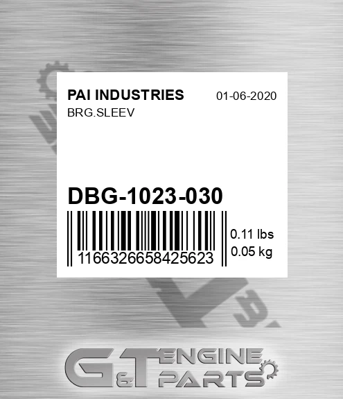 DBG-1023-030 Brg.sleev