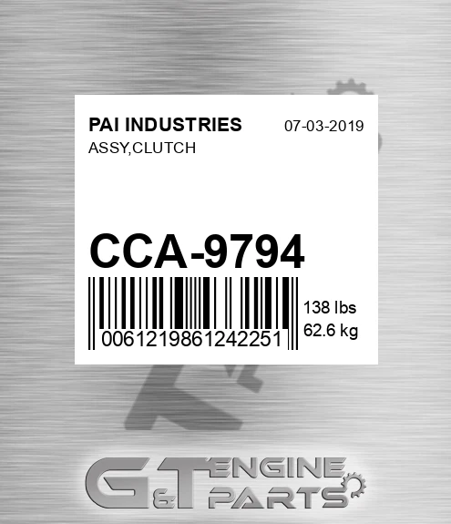 CCA-9794 Assy,clutch