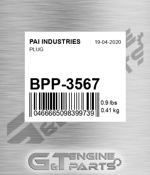 BPP-3567 Plug