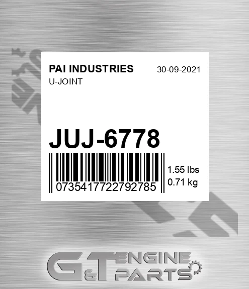 JUJ-6778 U-joint