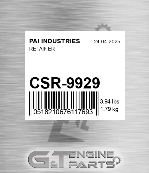 CSR-9929 Retainer