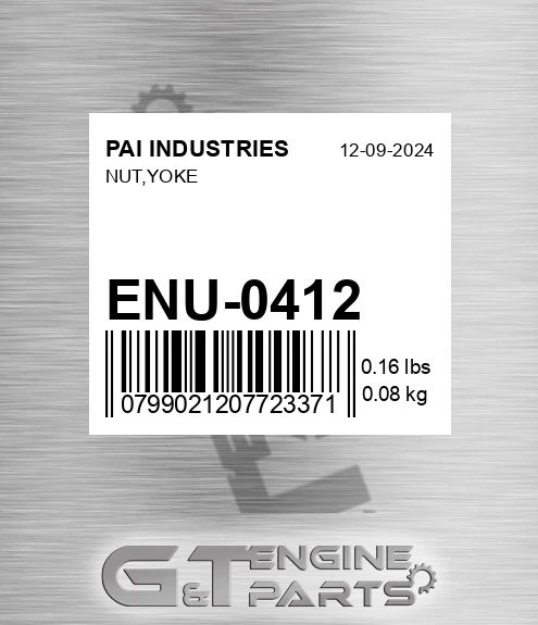 ENU-0412 Nut,yoke