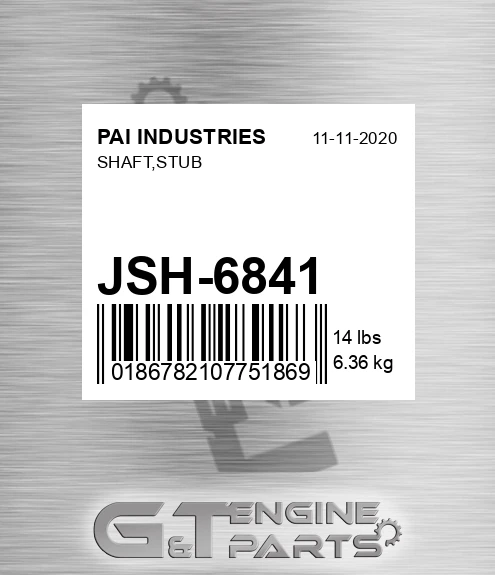 JSH-6841 Shaft,stub