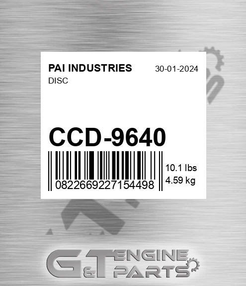 CCD-9640 Disc