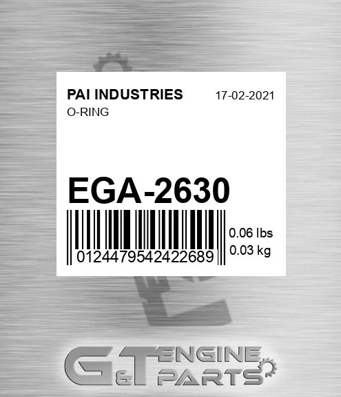 EGA-2630 O-ring
