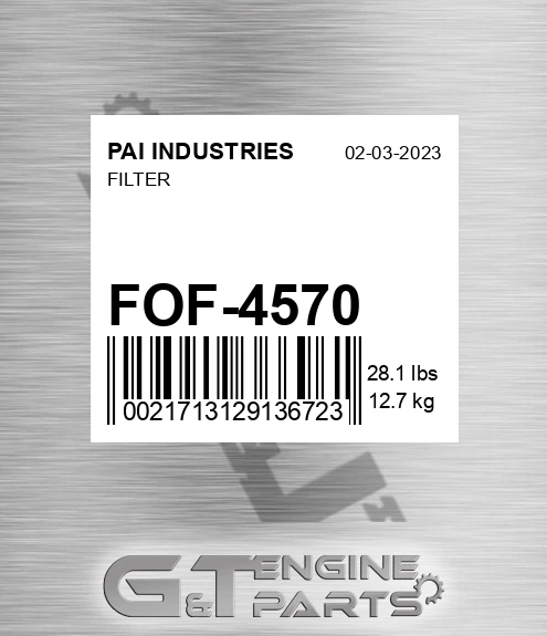 FOF-4570 Filter