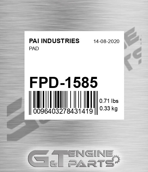 FPD-1585 Pad
