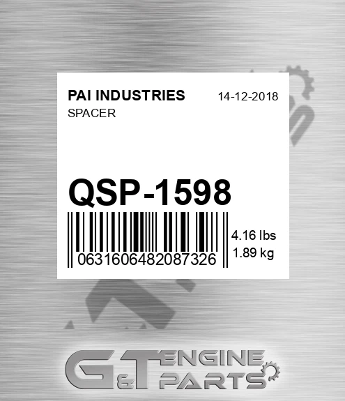 QSP-1598 Spacer