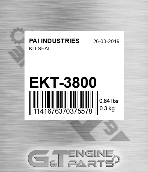 EKT-3800 Kit,seal