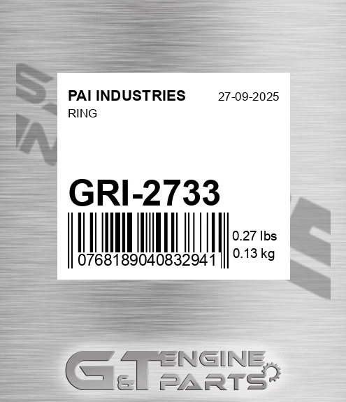 GRI-2733 Ring for PAI INDUSTRIES
