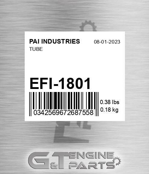EFI-1801 Tube