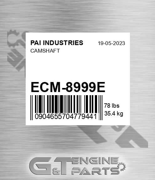 ECM-8999E Camshaft