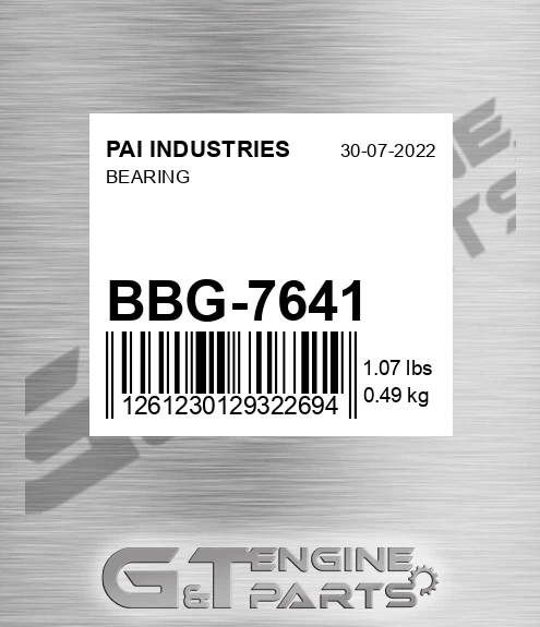BBG-7641 Bearing