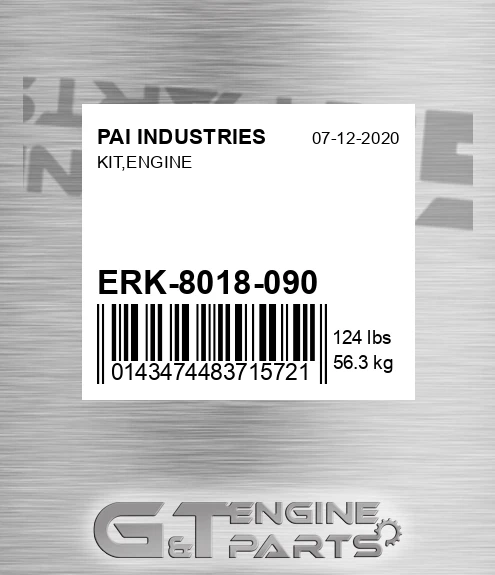 ERK-8018-090 Kit,engine for PAI INDUSTRIES
